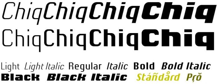 Chiq Pro Font Family