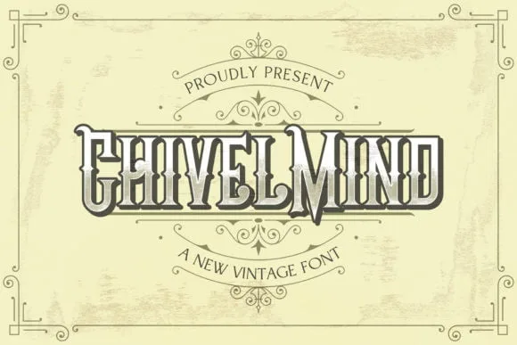 Chivel Mind - Vintage Font