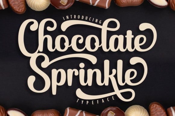 Chocolate Sprinkle - Bold Script Font