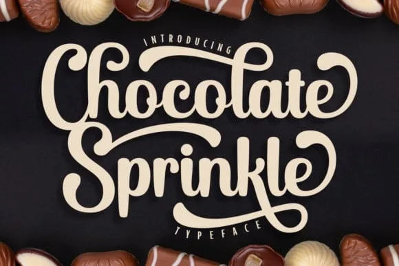 Chocolate Sprinkle - Bold Script Font