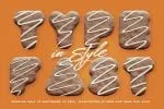 Chocolate Cake 3D Color SVG Font