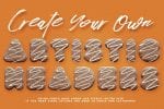 Chocolate Cake 3D Color SVG Font