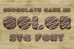 Chocolate Cake 3D Color SVG Font