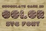Chocolate Cake 3D Color SVG Font