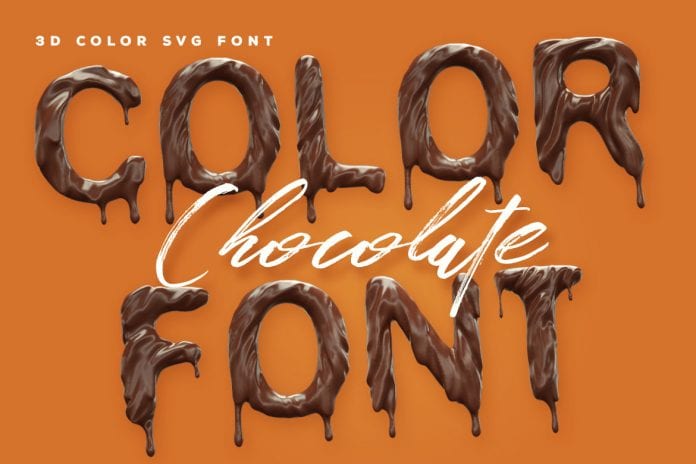 Chocolate 3D Color SVG Font