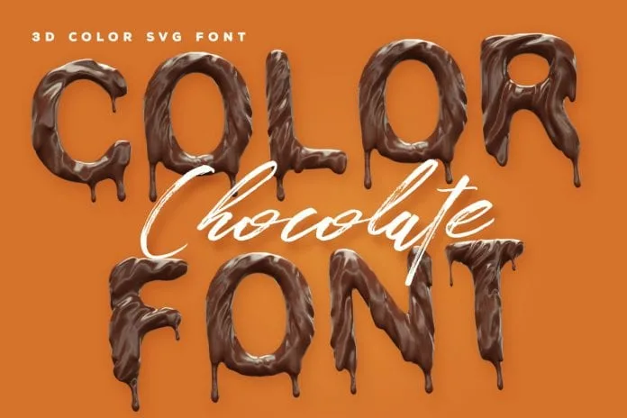 Chocolate 3D Color SVG Font