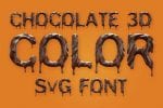 Chocolate 3D Color SVG Font