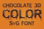 Chocolate 3D Color SVG Font