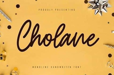 Cholane Monoline Handwritten Font