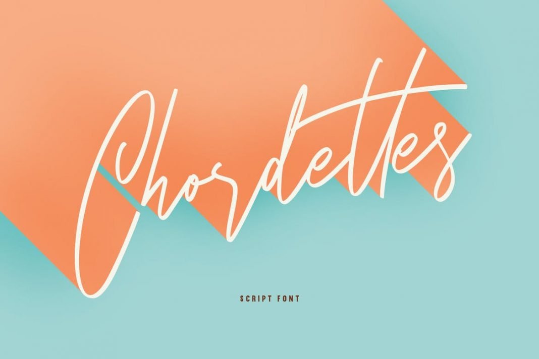 Chordettes Signature Script Brush Handmade Font