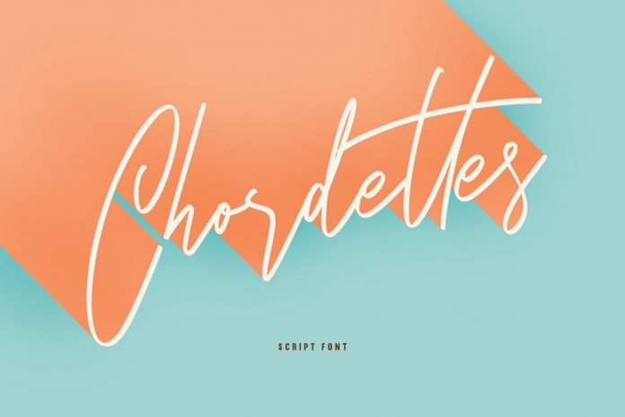 Chordettes Signature Script Brush Handmade Font