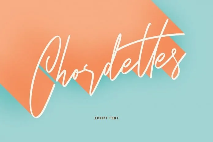 Chordettes Signature Script Brush Handmade Font