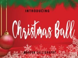 Christmas Ball Font