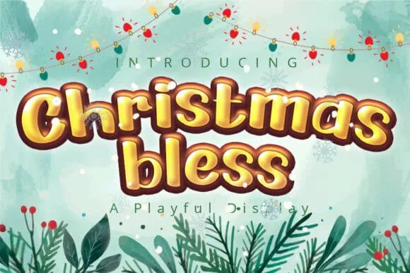 Christmas Bless Font