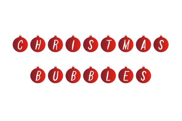 Christmas Bubbles Font