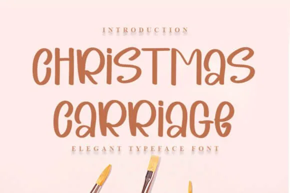 Christmas Carriage Font