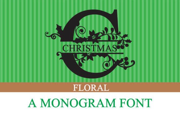 Christmas Floral Font
