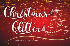 Christmas Glitter Script Font