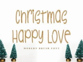Christmas Happy Love Font