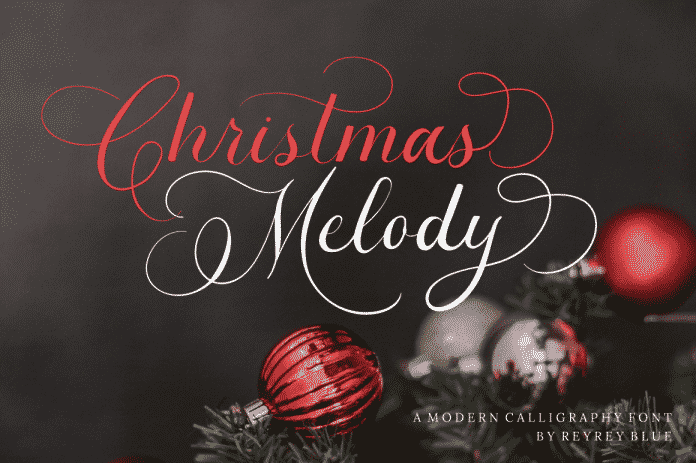 Christmas Melody Calligraphy Font