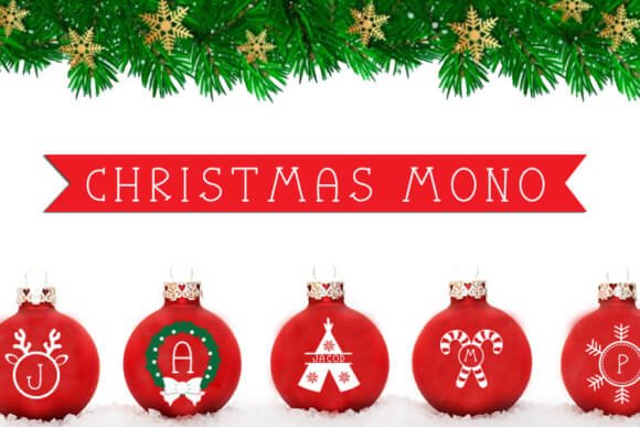 Christmas Mono Font
