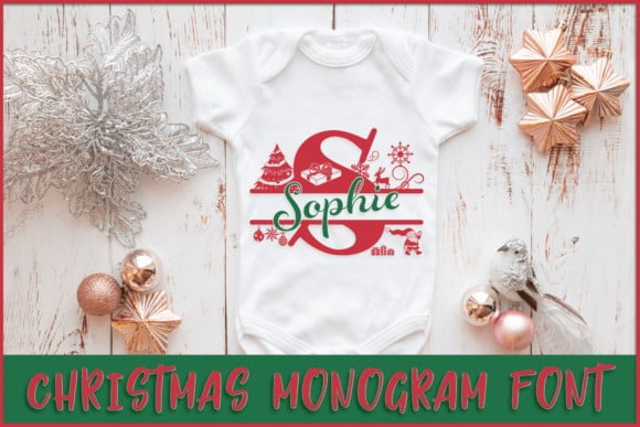 Christmas Monogram Font