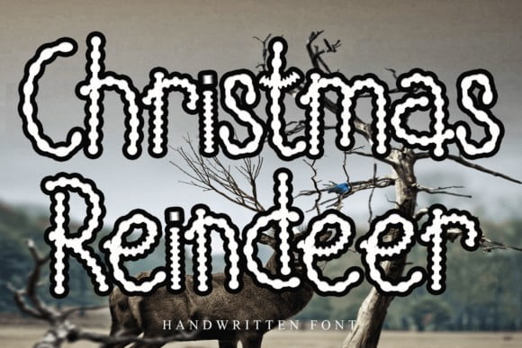 Christmas Reindeer Font