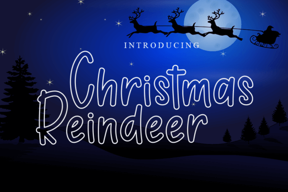 Christmas Reindeer Font