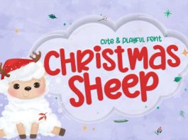 Christmas Sheep Font