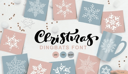 Christmas Snowflake Dingbats Font