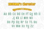 Christmas Snowman Font
