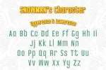 Christmas Snowman Font