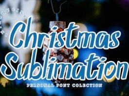 Christmas Sublimation Font