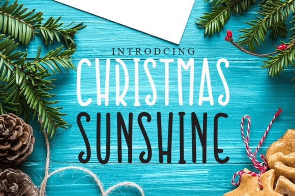 Christmas Sunshine Font