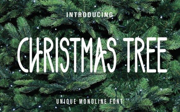 Christmas Tree Font