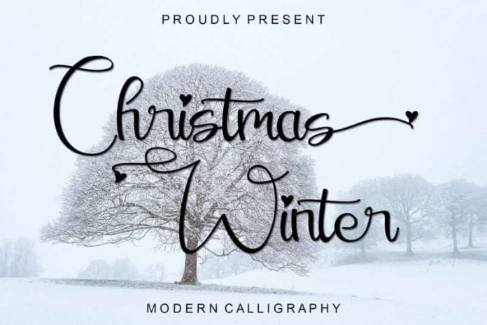 Christmas Winter - Modern Calligraphy Font