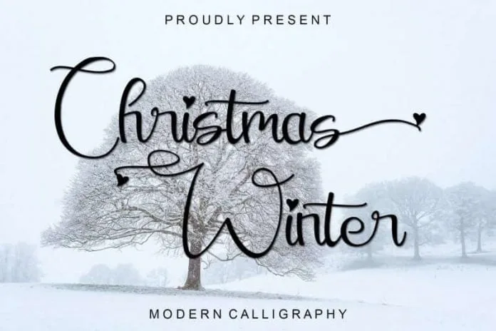 Christmas Winter - Modern Calligraphy Font