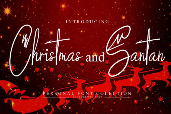 Christmas and Santan Font