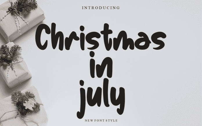 Christmas in July Font