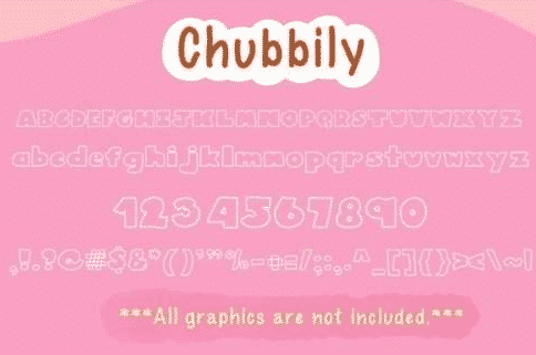 Chubbily and Lovely Chubbily Font Chubbily and Lovely Chubbily Font