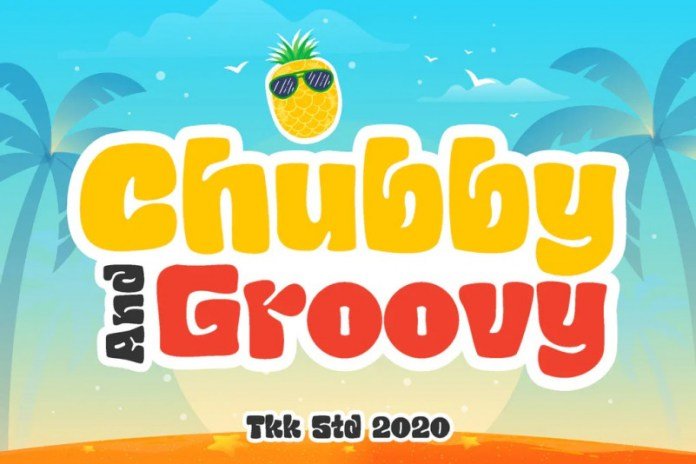 Chubby and Groovy - children retro font