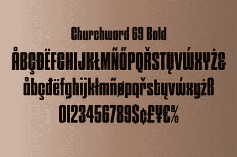 Churchward 69 Font