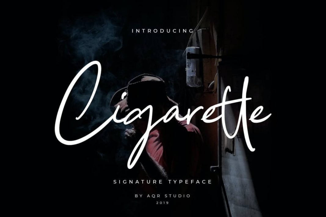 Cigarette Signature Font Pro Version