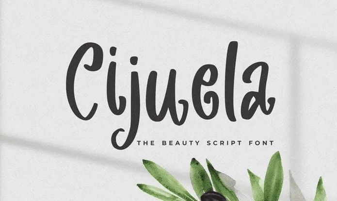 Cijuela - The Beauty Script Font