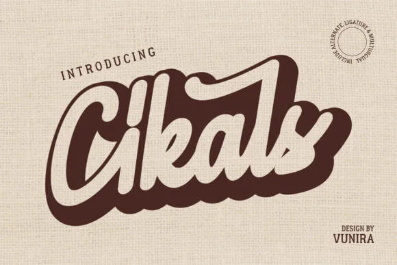 Cikals Script Font