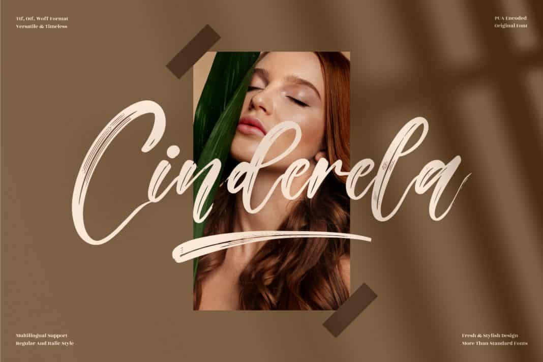 Cinderela Brush Font