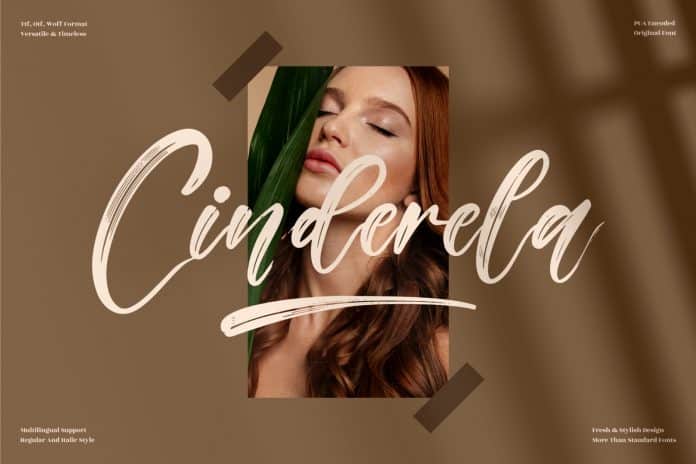 Cinderela Brush Font