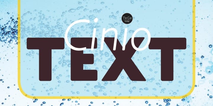 Cinio Text Font Family