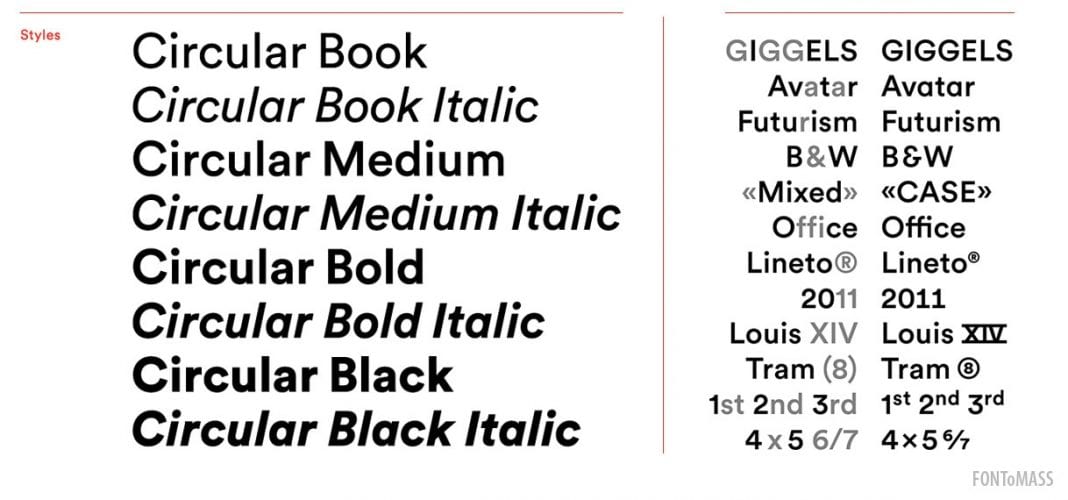 Circular Std Font Family