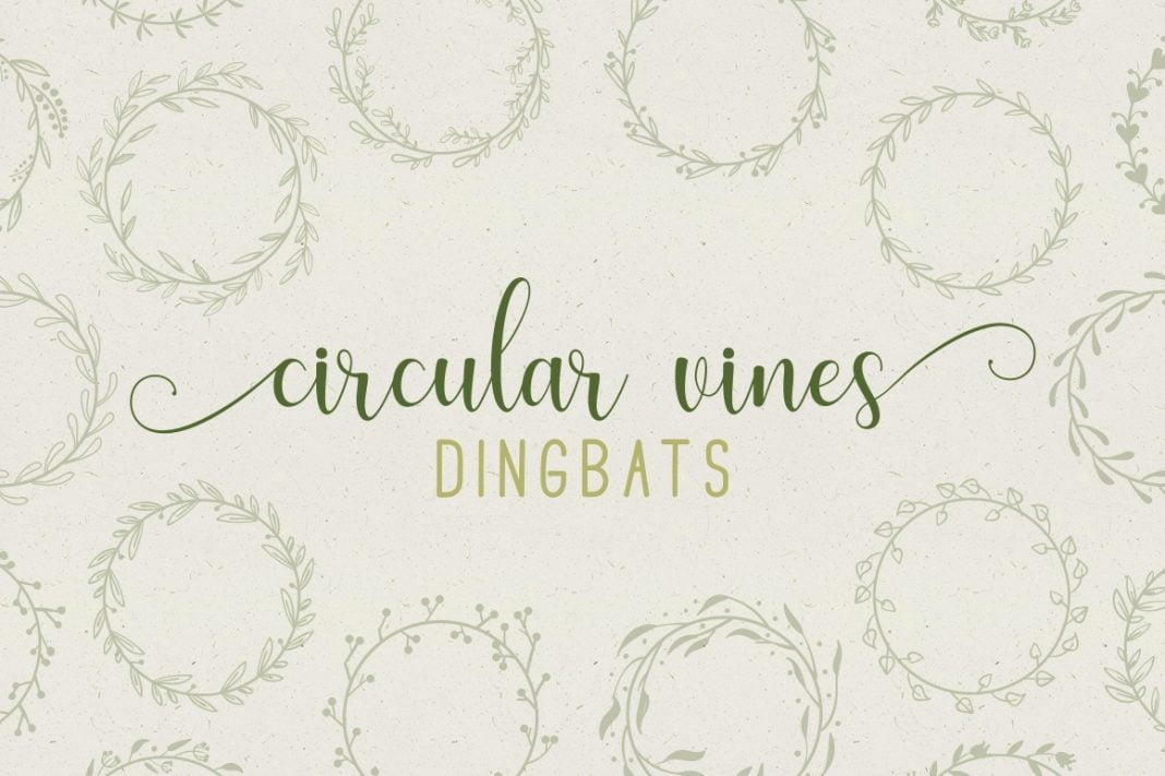 Circular Vines Dingbat Font